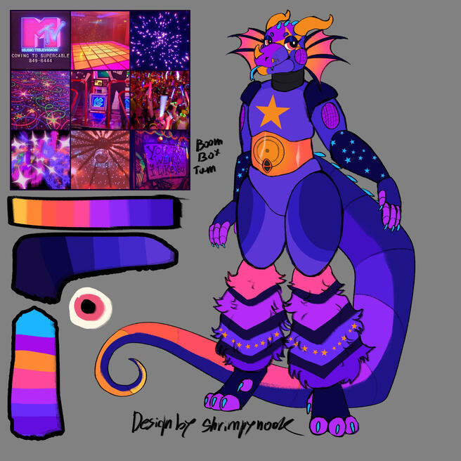 Lined moodboard design