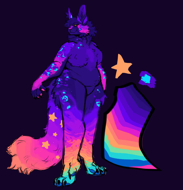 Cleaned sketch painted design